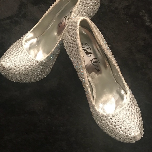 Bella Luna Rhinestone pumps silver - Picture 3 of 4